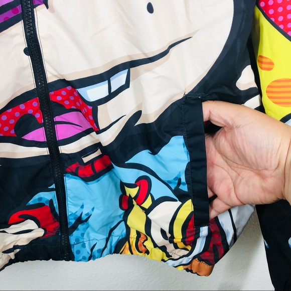 Members Only X Nickelodeon SpongeBob Rugrats Mash Windbreaker Jacket Medium NWT - Picture 5 of 7